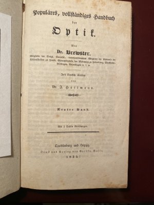 Populäres, vollständiges Handbuch der Optik