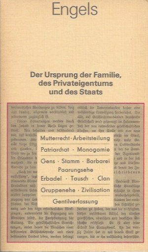 gebrauchtes Buch – Friedrich Engels – Der Ursprung der Familie, des Privateigentums und des Staats