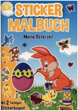 gebrauchtes Buch – Sticker Malbuch Osterzeit: Kreativer Malspaß mit großer Stickerwelt. Super! Viele tolle Sticker im Buch!