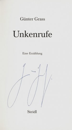 Unkenrufe., Eine Erzählung.