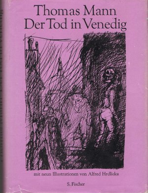 gebrauchtes Buch – THOMAS MANN – DER TOD IN VENEDIG – MIT NEUN ILLUSTRATIONEN VON ALFRED HRDLICKA (PURPUR-EDITION)