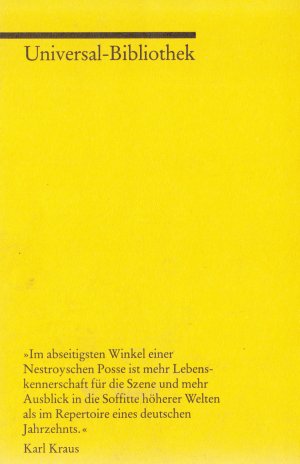 gebrauchtes Buch – Johann Nestroy – Der Talisman