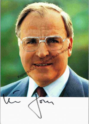 Autogramm Helmut Kohl Bundeskanzler /// Autogramm Autograph signiert signed signee