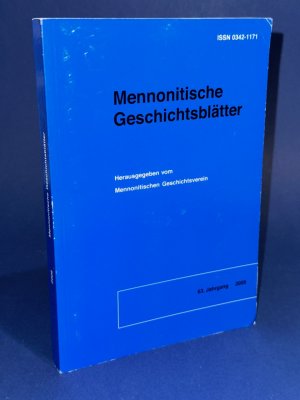 Mennonitische Geschichtsblätter 2006