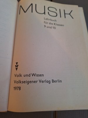 Musik Lehrbuch für die Klassen 9 und 10