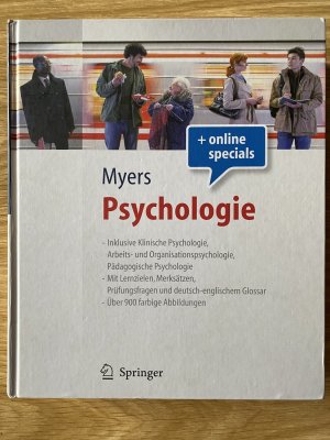 gebrauchtes Buch – Myers, David G – Psychologie