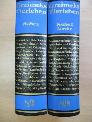 gebrauchtes Buch – Grzimek Bernhard – Grzimeks Tierleben Fische 1 und 2