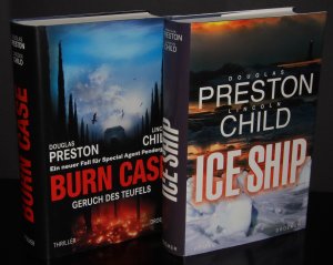 gebrauchtes Buch – Douglas Preston und Lincoln Child – Burn Case + Ice Ship