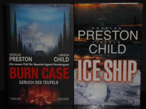 gebrauchtes Buch – Douglas Preston und Lincoln Child – Burn Case + Ice Ship