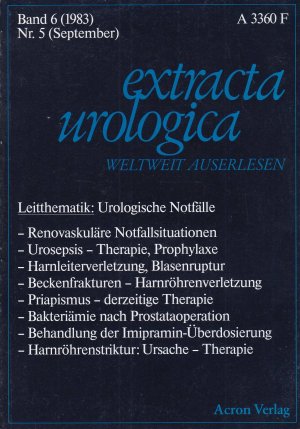 gebrauchtes Buch – extracta urologica Band 6, Heft 5, 1983