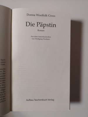 gebrauchtes Buch – Donna W. Cross – Die Päpstin