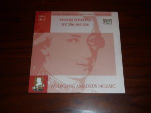 gebrauchter Tonträger – Wolfgang Amadeus Mozart – Mozart Volume 4 Chamber Music - Violin Sonatas - Church Sonatas. Violin Sonatas KV 296-305-526