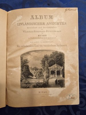 Album Livländischer Ansichten - in Mitau in Stahl gestochen. DAS ORIGINAL VON 1866