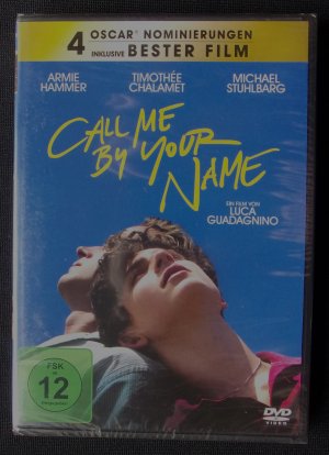 gebrauchter Film – Luca Guadagnio – Call me by your Name (DVD, FSK ab 12. Original verpackt, ungeöffnet)