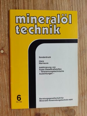 gebrauchtes Buch – Dr. Dipl.-Chem. Horst-Henning Giere und Dipl – Additivierung von Super-Dieselkraftstoffen - Verbrennungstechnische Auswirkungen