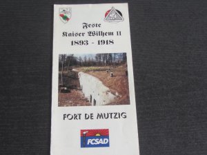 gebrauchtes Buch – Mutzig – Feste Kaiser Wilhelm II 1983 - 1918 - Mutzig