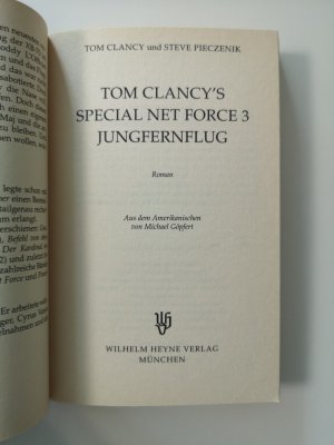 gebrauchtes Buch – Tom Clancy – Tom Clancy´s Special Net Force 3:    Jungfernflug