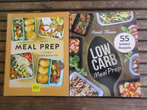 gebrauchtes Buch – Lena Merz / Sarah Kaiser – Bücherset (Meal Prep) - Low Carb Meal Prep / Meal Prep (Einmal Kochen - 4x Mittagspause to go)