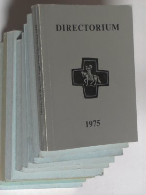 gebrauchtes Buch – Diözese Augsburg – Directorium Dioecesis Augustanae Vindelicum eiusdemque almae ecclesiae cathedralis. Konvolut von 10 Bänden :  1965 / 1966 / 1967 / 1968 / 1969 / 1970 / 1971 / 1972 / 1974 / 1975