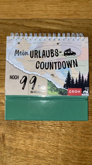 gebrauchtes Buch – Groh Verlag – Mein Urlaubs-Countdown - noch 99 Tage, bis es losgeht