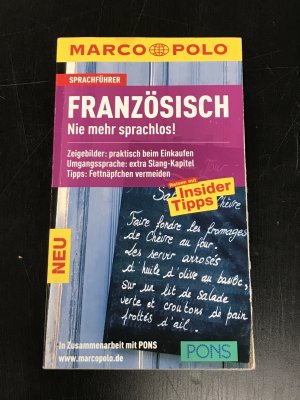 gebrauchtes Buch – Jacqueline Sword – MARCO POLO Sprachführer Französisch - Nie mehr sprachlos!