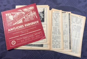 ORIGINAL: AMTLICHES KURSBUCH Deutsche Reichsbahn Sommer 1951, Loseblatt