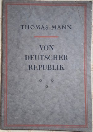 Von Deutscher Republik.