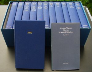 Werke in zwölf Bänden. Band 1-12 + 1 Begleitheft im Schuber, komplett: 1. Ehen in Philippsburg. Roman + 2. Halbzeit + 3. Das Einhorn / Der Sturz + 4. […]