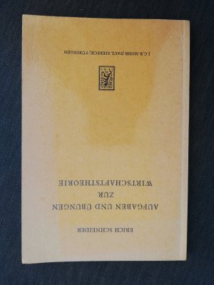 antiquarisches Buch – Erich Schneider – Aufgaben und Übungen zur Wirtschaftstheorie