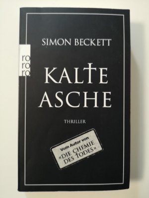 gebrauchtes Buch – Simon Beckett – Kalte Asche