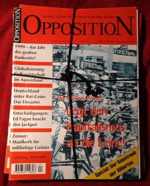 Opposition, Magazin für Deutschland, erster Jahrgang 1998, Heft 1-4 *RAR*