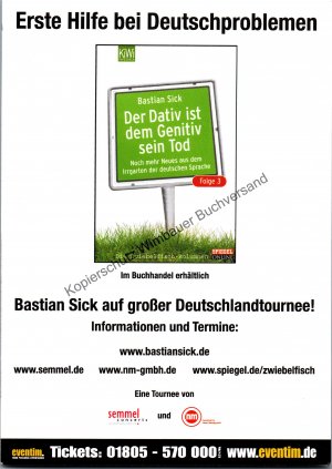 gebrauchtes Buch – Bastian Sick – Original Autogramm Bastian Sick /// Autogramm Autograph signiert signed signee