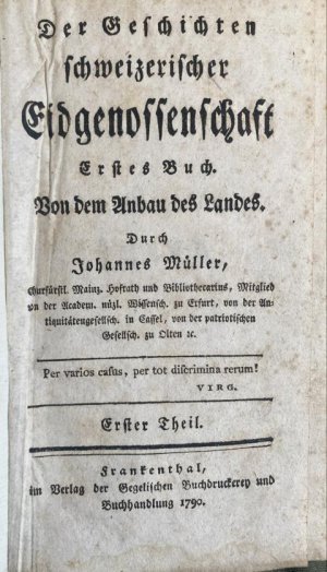 Der Geschichten schweizerischer Eidgenossenschaft. 9 Bände ( von 16).