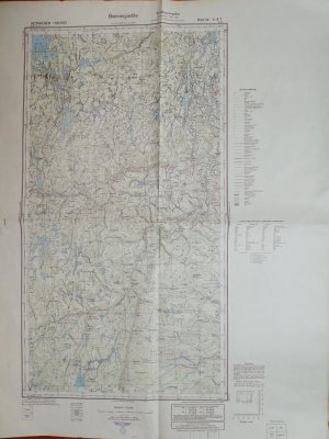 Norwegen 1:100000, Blatt Nr. V 6/7: Baeivasgiedde, Sonderausgabe Nr. 2, Stand 1940, Nicht für die Öffentlichkeit bestimmt!