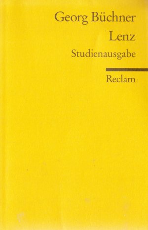 gebrauchtes Buch – Georg Büchner – Lenz - Studienausgabe