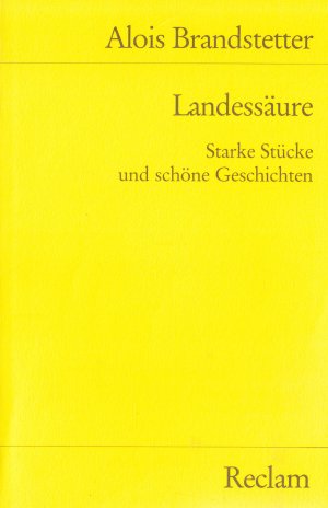 gebrauchtes Buch – Alois Brandstetter – Landessäure