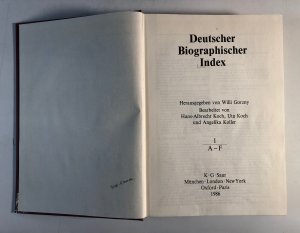 gebrauchtes Buch – Willi Gorzny – Deutscher Biographischer Index.Vier Bände