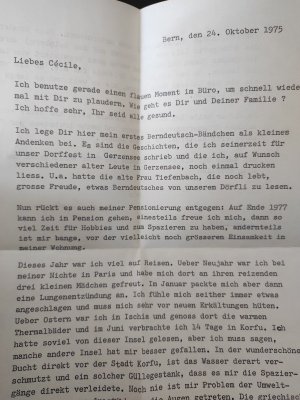 gebrauchtes Buch – Marthy Ougschburger – Es Büscheli Veieli vo Gerzesee. Müschterli us üsem Dörfli verzellt vom Ougschburger Martheli.