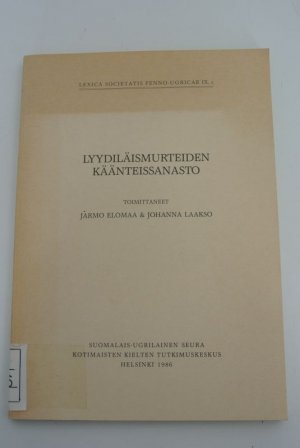 Lyydiläismurteiden käänteissanasto. (= Lexica societatis Fenno-Ugricae, Bd. 9.2)