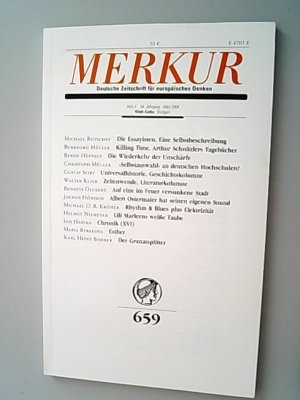 Die Wiederkehr der Unschärfe, in: Merkur. Deutsche Zeitschrift für europäisches Denken, Nr. 659, Heft 3, 58. Jahrgang, März 2004