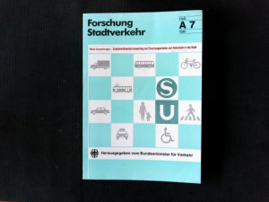 Aufbereitung von Ergebnissen der Stadtverkehrsforschung.  Zusammenfassende Auswertung von Forschungsarbeiten zum Radverkehr in der Stadt. Reihe Auswertungen ; H. A 7 Reihe Auswertungen - Zusammenfassende Auswertung von Forschungsarbeiten zum Radverkehr in der Stadt