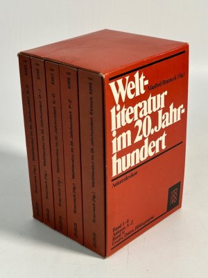 gebrauchtes Buch – Brauneck, Manfred  – Weltliteratur im 20. Jahrhundert. Fünf Bände im Schuber.