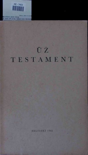 Uz Testament.