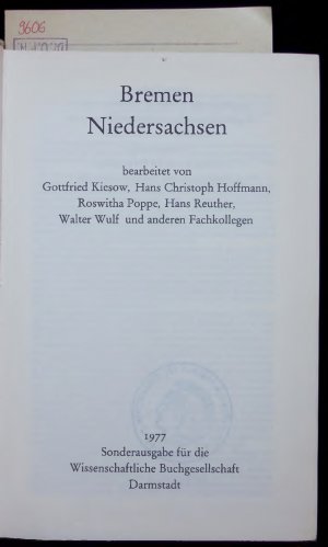 gebrauchtes Buch – Gottfried Kiesow – Bremen Niedersachsen.