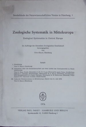 Zoologische Systematik in Mitteleuropa.