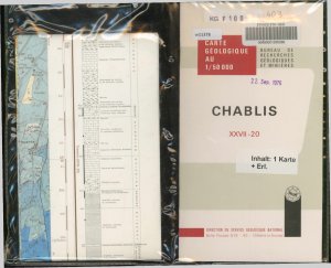 gebrauchtes Buch – Carte Geologique. 27-20. Chablis. 1:50.000. (1 Karte + 1 Erl.).