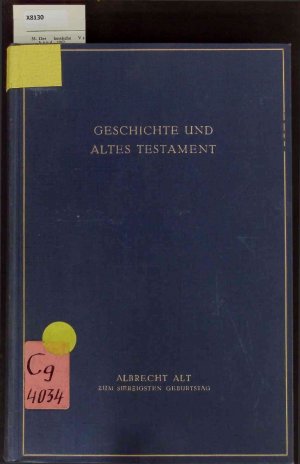 Geschichte und Altes Testament. 16