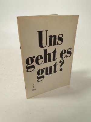 gebrauchtes Buch – Aktion Gemeinsinn e – Uns geht es gut?