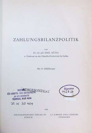 Zahlungsbilanzpolitik.