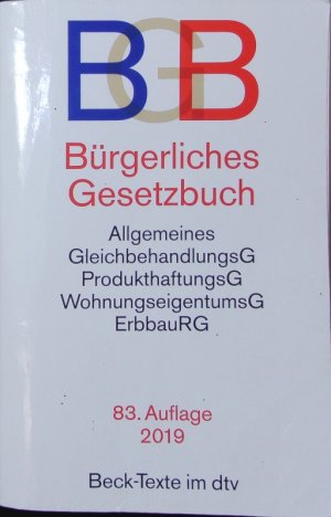 gebrauchtes Buch – Helmut Köhler – Bürgerliches Gesetzbuch.